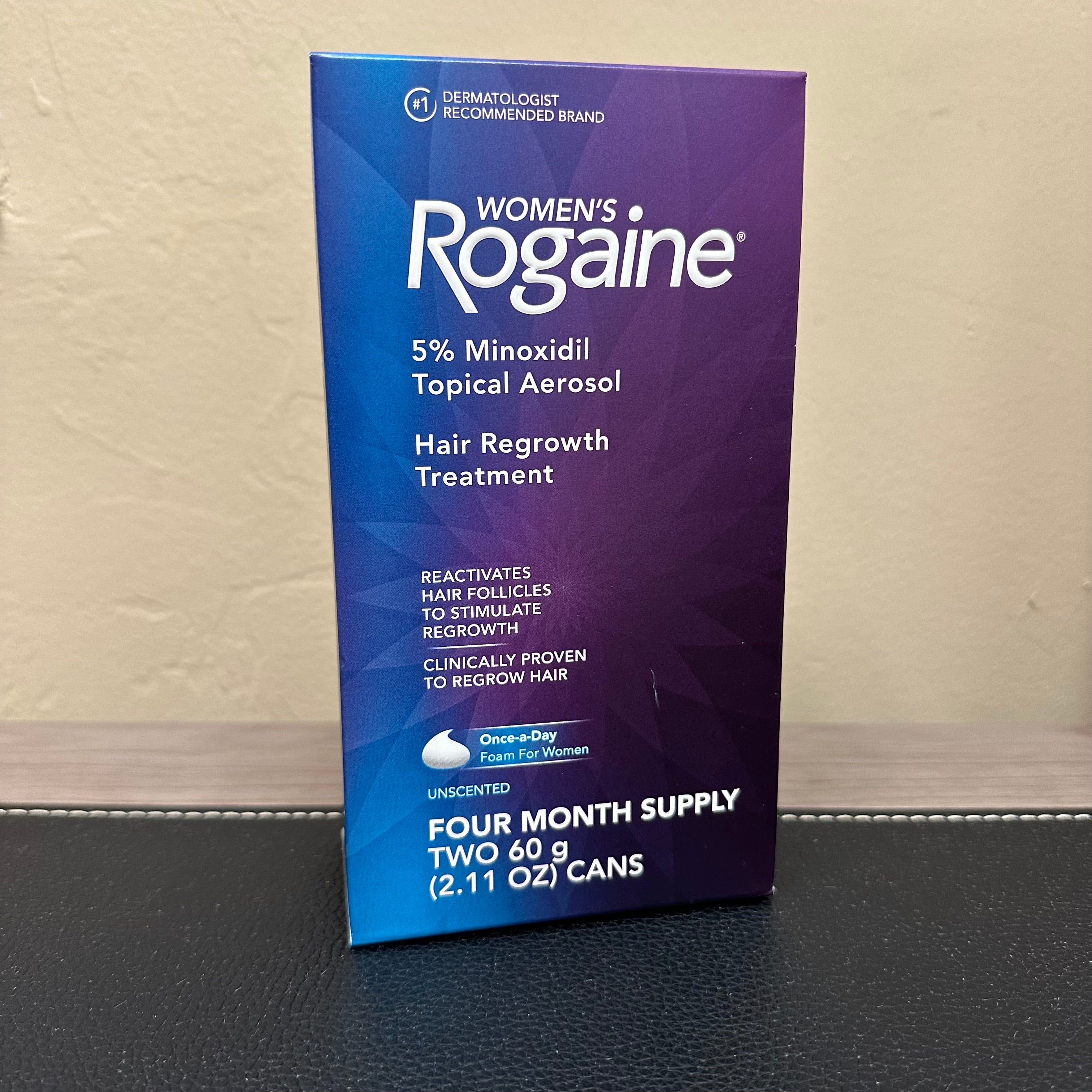 Rogakin Women's Rogaine 5% Minoxidil Foam for Hair Thinning and Loss - 4 Month ...